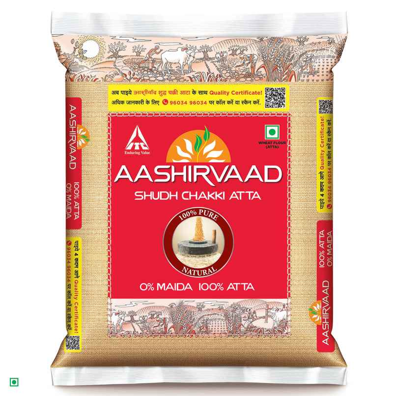 Aashirvaad Atta - Shudh Chakki Atta, No Maida | Pouch Share.svg